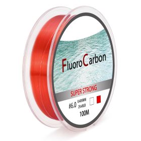 100 Meter Competitive Silk Nylon Fishing Line (Option: Wine Red-5.0)