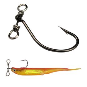 Balance Single Black Nickel Crank Hook With Double Holes (Option: Twenty fish hooks)